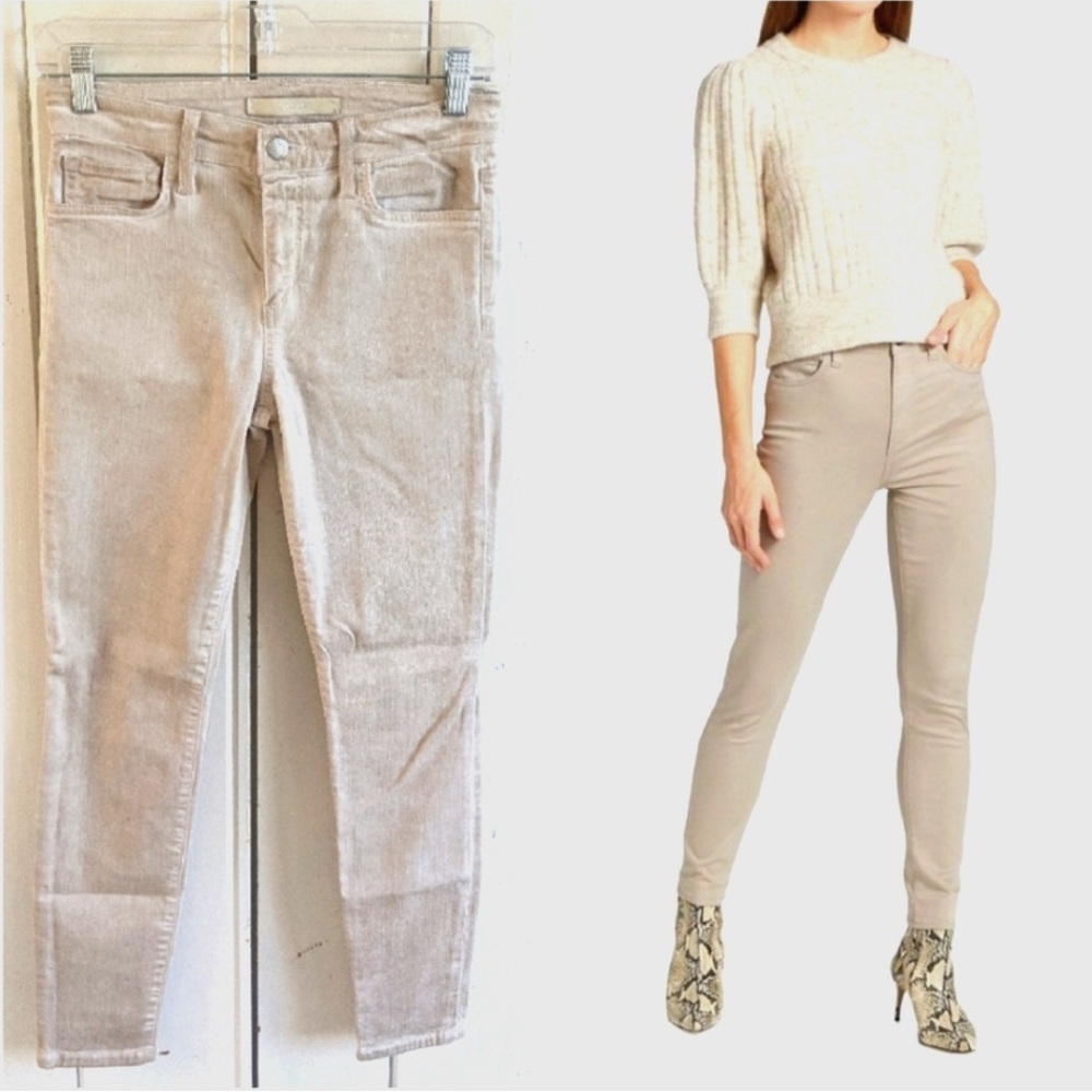 CLEARANCE Joe's Jeans tan cropped skinny jeans sz 27